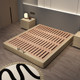 Kaderi bedside bed modern simple storage high box ໄມ້ແຂງ tatami double 1.9m ກອບຕຽງອາພາດເມັນຂະຫນາດນ້ອຍ