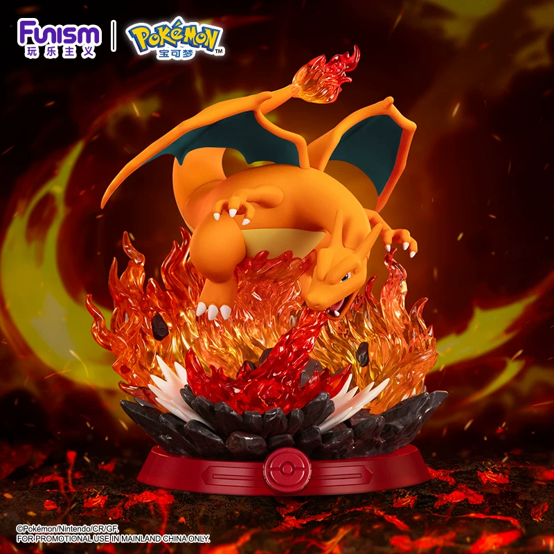 Коллекция игривости Фигурка Pokémon GK Чарizard Statue Модель О ornament Water Arrow Turtle Miao Frog Flower