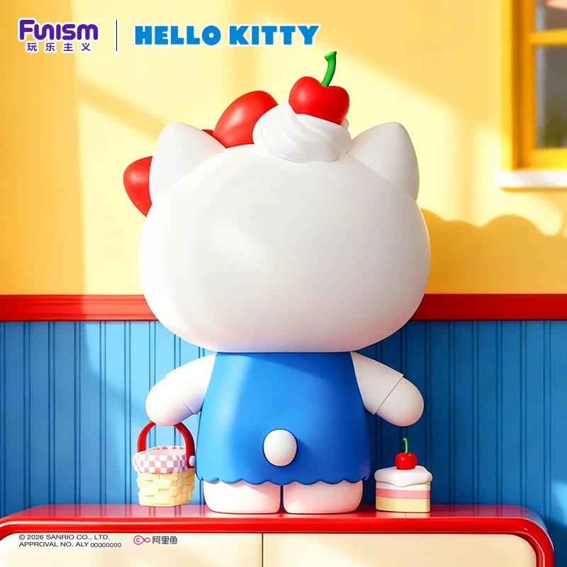 [Подарок большого размера] Playfulness Sanrio Hello Kitty Cherry Picnic Фигура Hello