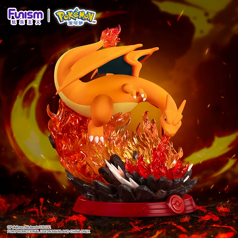 Коллекция игривости Фигурка Pokémon GK Чарizard Statue Модель О ornament Water Arrow Turtle Miao Frog Flower
