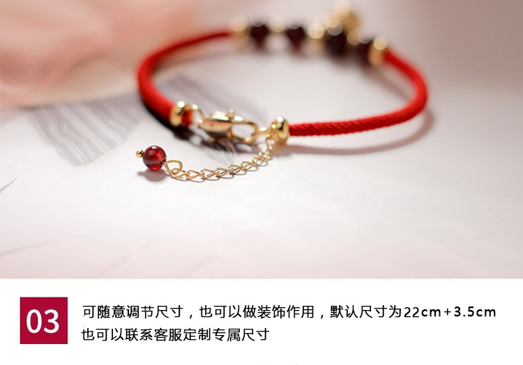 Vòng chân nữ chuông cổ gió đỏ dây cung điện retro chuông cá tính đơn giản năm nay có một vòng chân trẻ em gợi cảm - Vòng chân lắc chân nữ phong thủy