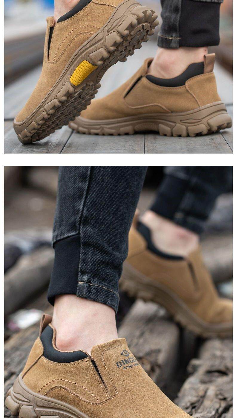 Защитная обувь 夏季电焊鞋轻便牛筋软底劳保鞋男女钢包头防砸防刺穿防烫焊工鞋 Other