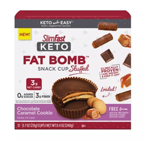 American SlimFast Keto Fat Bob ketogenic chocolate cup mint Caramel Cookies