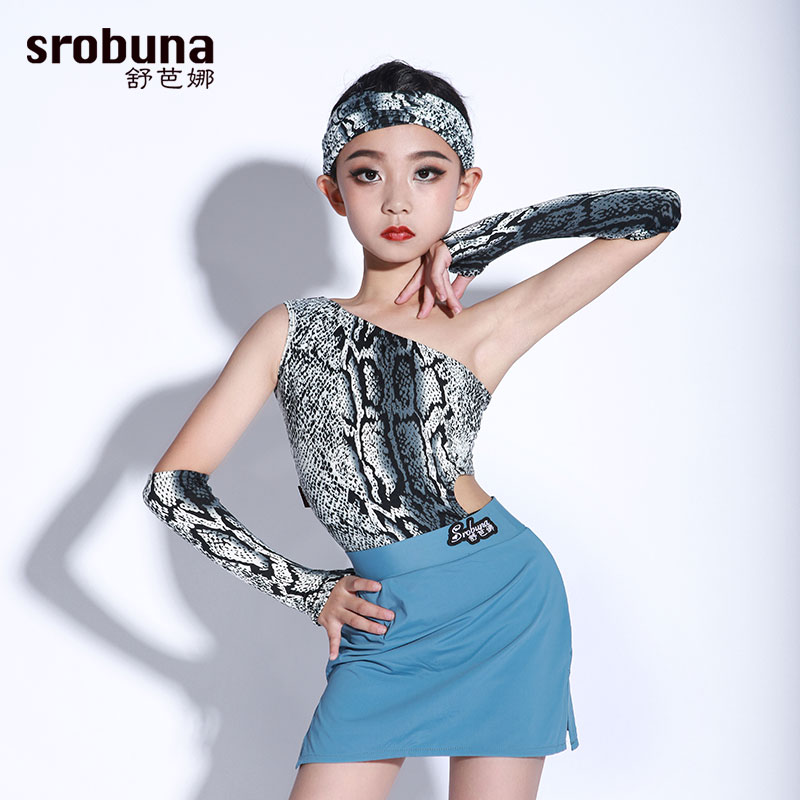 SchuBarna Latin dance suit Girl's new suit Children's serpent practice Young Children Professional Act Out B1508