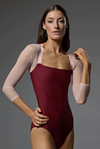 (Ready for delivery in seconds) Australian Bodile ballet dance yoga Isabella same style stretch mesh jumpsuit