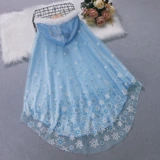 Детский ветрозащитный плащ для принцессы для выхода на улицу, зимняя рождественская накидка, увеличенная толщина, «Холодное сердце»