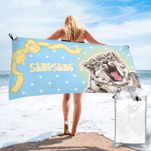 Zhe Momo Plateau Themed Quick-Drying Absorbent Towel Bath Towel Xining Wildlife Park Ecological Cultural and Creative Products