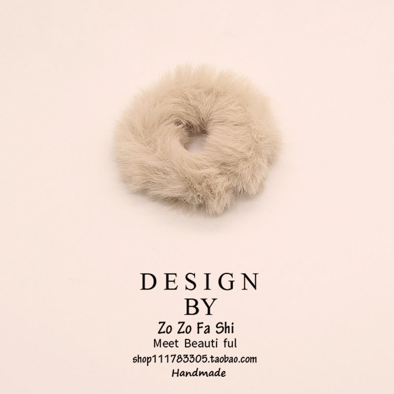 Hair Circle Cute Days Ensemble Plush Hair Ring Hair Hair Circles Women Zama Tail Pellet Subhead Minima Temperament Hair Accessories Hair