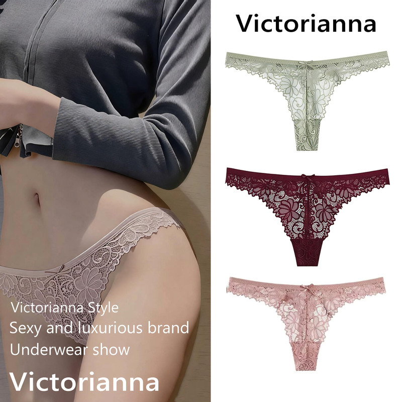 Women's Seamless Lace Thong Panties 2026 New Style T-Back Pure Desire European and American Sexy Hot Alluring T-Pants