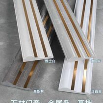 Marble door cover aluminum alloy door frame background wall window cover window frame balcony decoration ceramic tile waist line