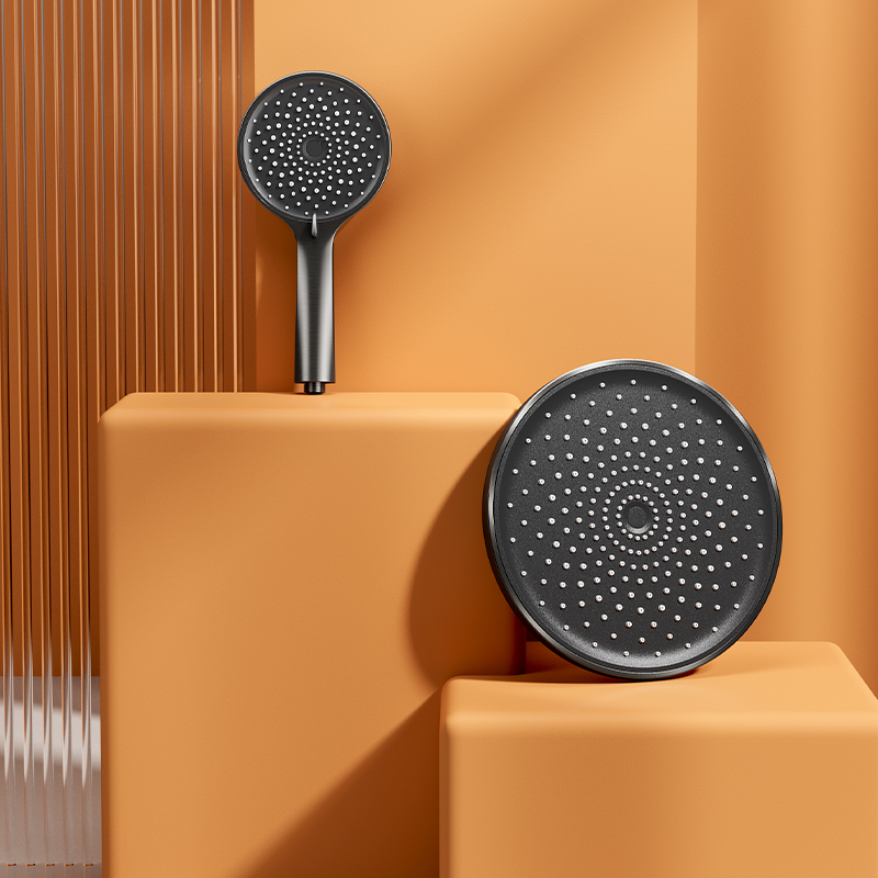 Upper Cedar Bathroom Wire Drawing Gun Grey Frosted White Black Shower Head Shower Head Bathroom Single Hand Spray Handheld