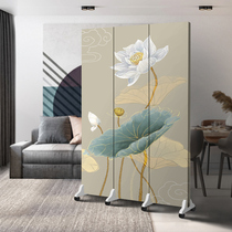Chinese screen partition wall Simple modern living room Household mobile folding push-pull office occlusion folding screen