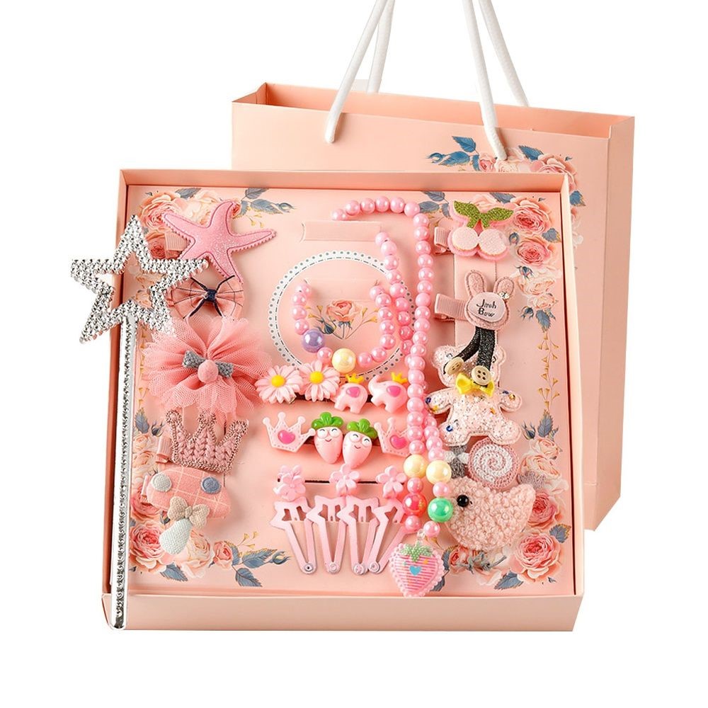 Princess Children Hair Accessories Box Haircut Rubber Fascia Hair Rope South Korea Head Accessories Hair Clip Little Girl Super Fairy baby girl