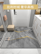 Entrance Door Ground Mat High-end Light Lavish Minima Modern Doorway Can Cut Non-slip Resistant North European Home Access Mat