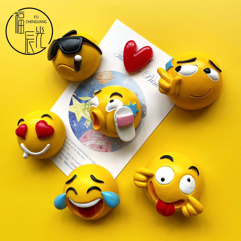 Fochen Light Expression Pack Fridge Sticker Magnet Creative resin 3D Solid-ins Decorative Sticker MAGNET STICKER MAGNETIC