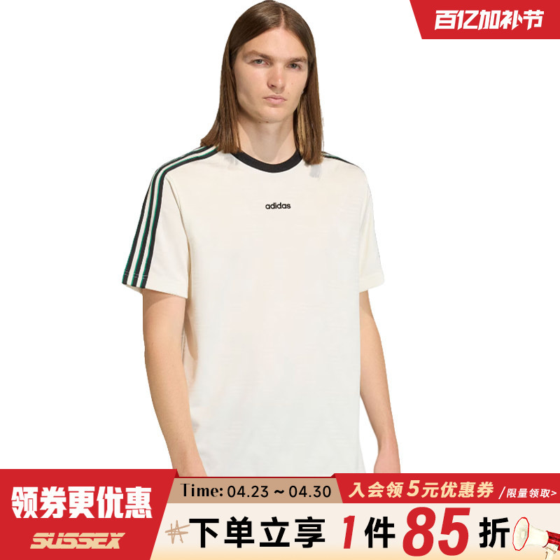 Adidas Trefoil Spring Men's Sports Casual Round Neck Short Sleeve T-Shirt Ke2139