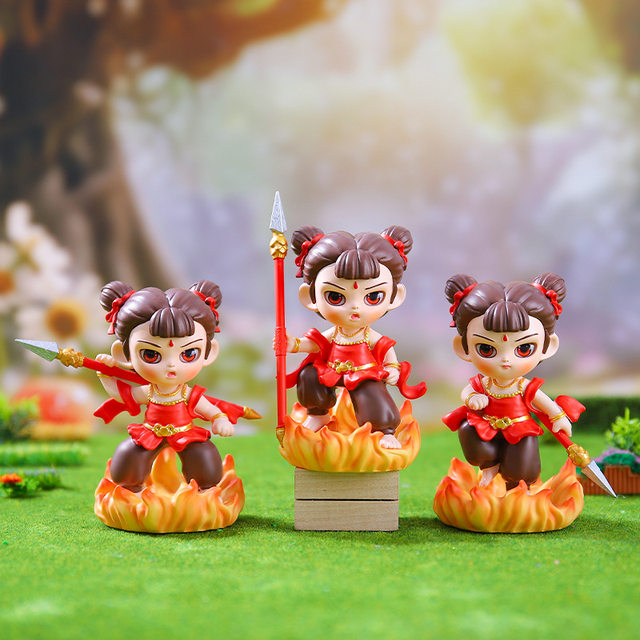 Authentic Nezha the Third Prince Sea-Seeking Blind Box 2025 New Internet Celebrity Movie Merchandise National Trend Series Figurine Display