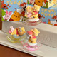 Flocked Winnie the Pooh Happy Time Rocking Horse Blind Box 2025 New Cute Girl Puff Figure Ornament
