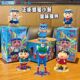 Official Crayon Shin-Chan Dynamic Battle Blind Box 2025 New Model Boys' Cartoon Anime Salted Egg Superman Figurine