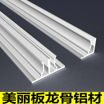 Beautiful plate aluminum alloy keel line closing strip hospital school bank metal panel closing decorative strip