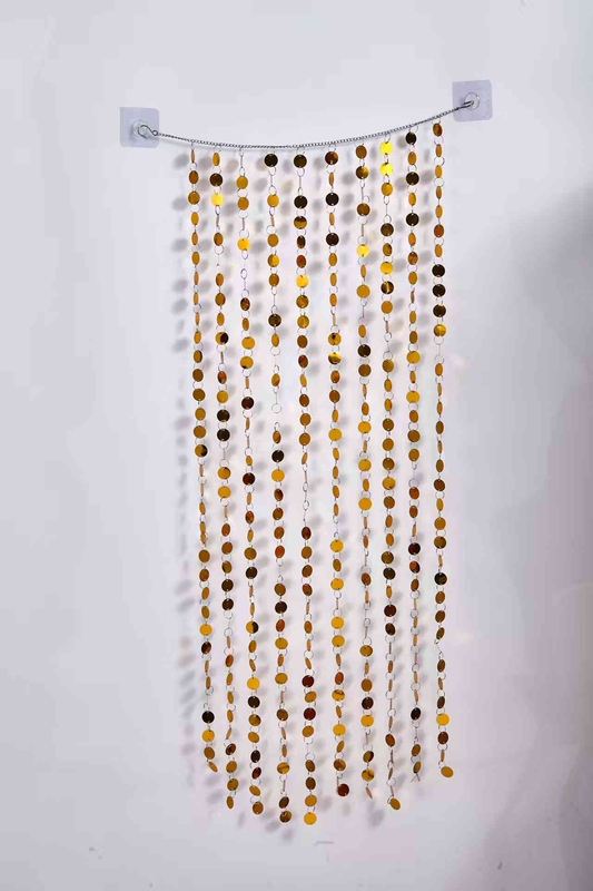 Wedding Decoration Sequins 2cm Silver and Gold Sequin Beaded Curtain Sequin Curtain Wedding Ceiling Stage Decoration