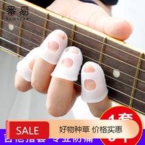Finger Covers Guitar A1P50-Guitar Finger Protectors Silicone Guitar Finger Covers Anti-Pain Finger Covers Uke