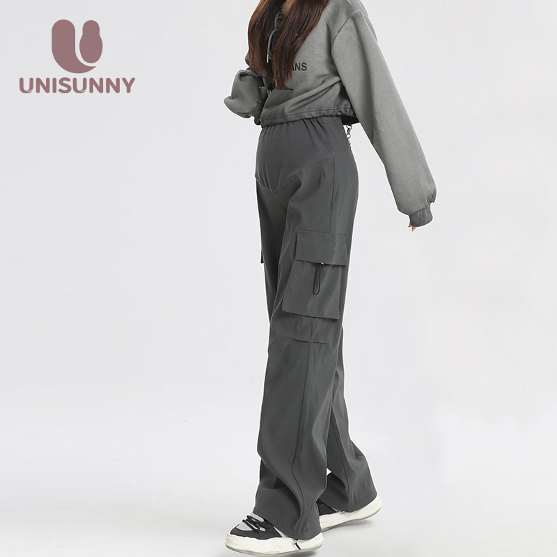 Unisunny Maternity Pants for Spring and Autumn, Casual Cargo Pants That Don'T Tighten the Belly during Pregnancy, Autumn Sports Wide-Leg Pants Unisunny Maternity Pants for Spring and Autumn, Casual Cargo Pants That Don'T Tighten the Belly during Pregnancy, Autumn Sports Wide-Leg Pants