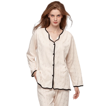 unisunny lunar subsuit Summer postpartum Breastfeeding Pure Cotton Sweat and Breathable Pregnant Pregnant Pregnant pregnant Pregnant Woman Sleeping home suit Spring and autumn