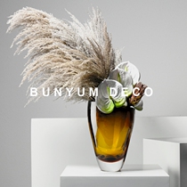 This and modern home coffee table glass flower arrangement sample room sales office entrance cabinet dry vase bouquet