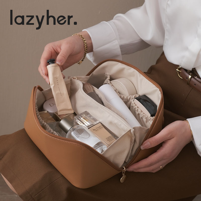 Makeup bag large capacity female portable makeup package contains package 2023 new super fire travel toiletries bag