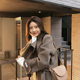 Autumn and winter Maillard double-sided cashmere coat women's mid-length Hepburn high-end silhouette small woolen coat