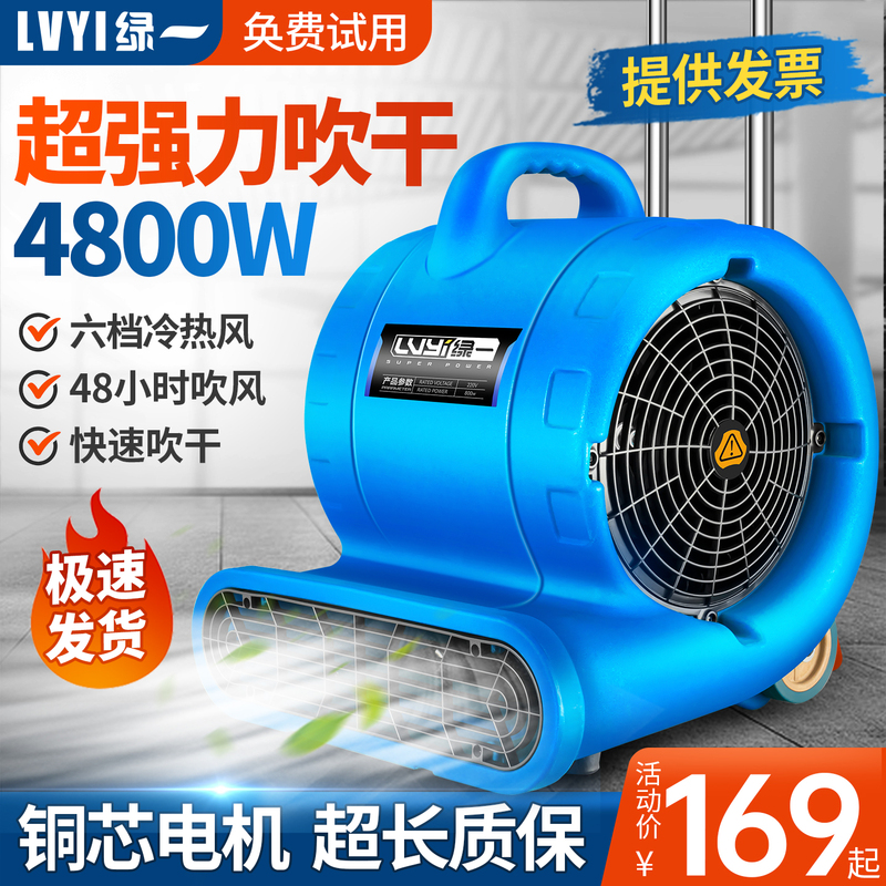Floor Blower, Commercial High-Power Blower, Household Bathroom Toilet Floor Powerful Dehumidifier