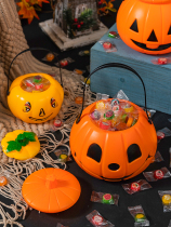 Halloween Carry-on Pumpkin Light Children Candy Jar For Sugar Bag Basket Pumpkin Barrel Suit Adorable Pumpkin Lantern