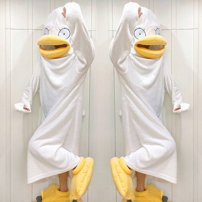 Sleepwear woman 2021 New winter net red autumn and winter style Don old duck autumn men's sleepwear four-season home clothes