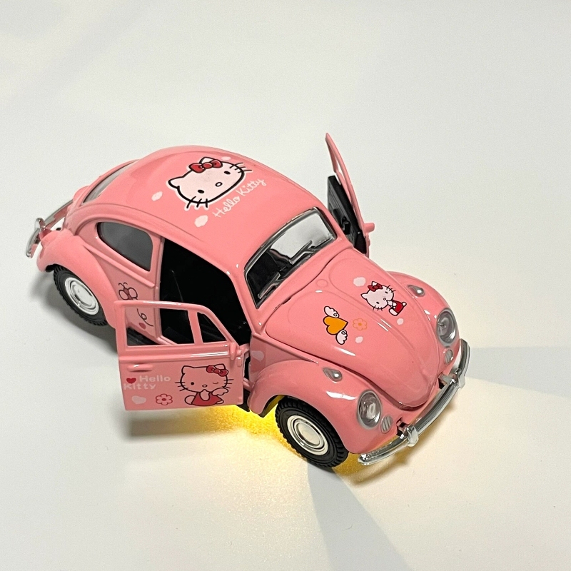 Hellokitty Pink Classic Car Interior Decoration Toy Car Baking Alloy Car Ornament Model Sports Car