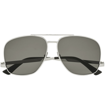 Chinese Valentines Day gift] YSL Yves Saint Laurent Womens SL 653 F LEON silver gray sunglasses