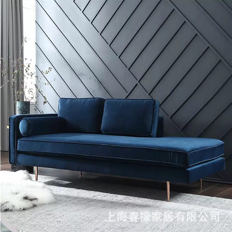 Nordic light and luxurious princess tatami modern minimalist small household type precious blue beauty chair net red main sleeper hotel lounges-Taobao