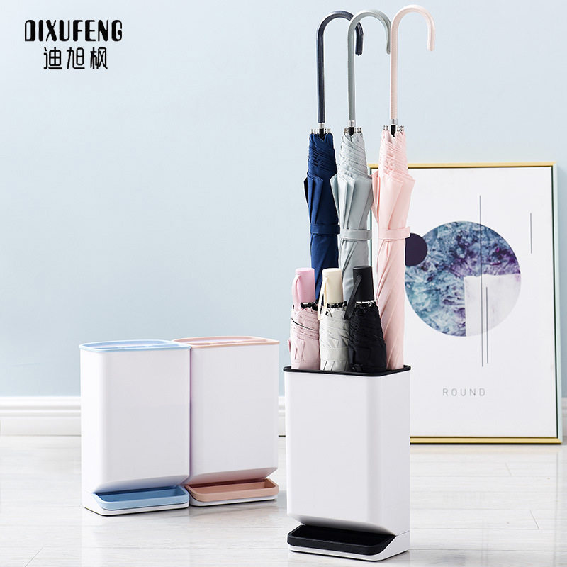 Creative Nordic wind and rain umbrella stand Household living room umbrella storage shelf Umbrella tube Floor-to-ceiling umbrella shelf storage bucket