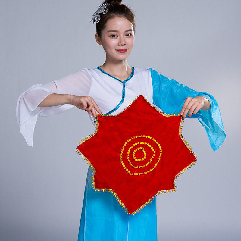 手绢花舞蹈二人转广场舞红手帕儿童考级八角巾东北扭秧歌专用成人,让你舞出东北风情!-秧歌配饰-淘宝好物网