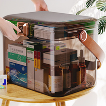 Medical box household medicine storage box home first aid emergency medical large capacity transparent multi-layer medicine box dormitory