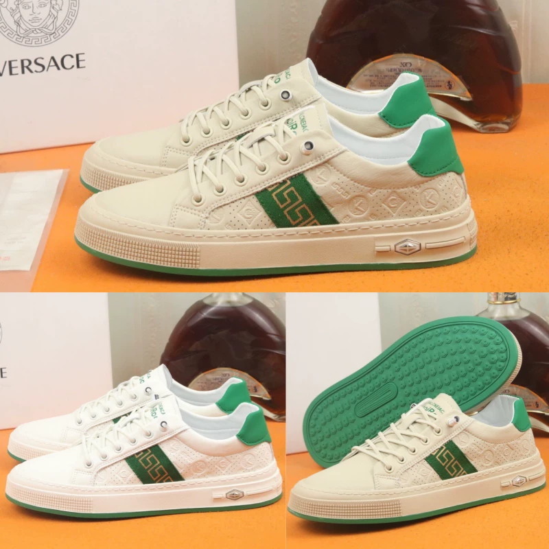 Европейская покупка Versic Versace 23 новая классика, но вечная, мужские дышащие спортивные маленькие белые кроссовки