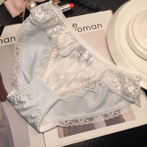 Panties women Summer ice sweetness and great size Fat mm Sexy lace thinner gats to increase antibacterial