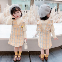 Three or four years old girls dress dress spring dress 2 - 3 - 5 weeks and a half - little girl two sets of small fragrant dress