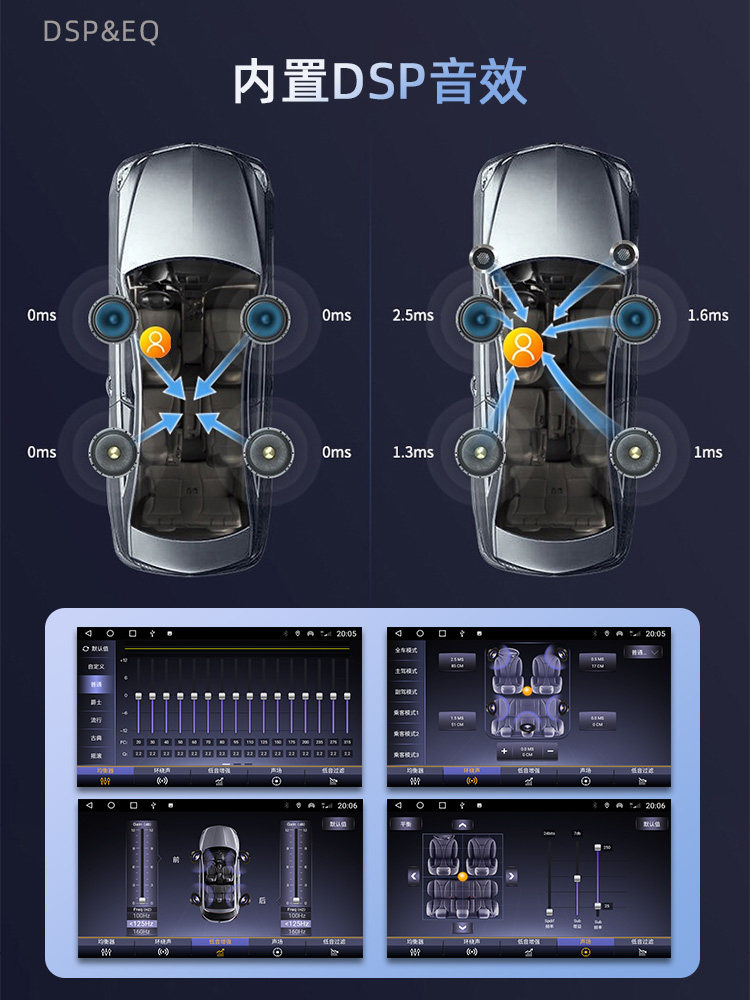 Suitable for 16-20 Models of Honda 10Th Generation Civic Central Control Display Large Screen Car Carplay Navigation and Reversing All-In-One Machine