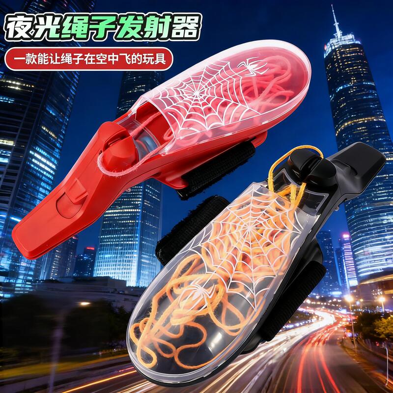 Tiktok-Style Zipstring Yarn Launcher, Luminous Wristband with Automatic Retraction, Stress-Relief Gadget Tiktok-Style Zipstring Yarn Launcher, Luminous Wristband with Automatic Retraction, Stress-Relief Gadget