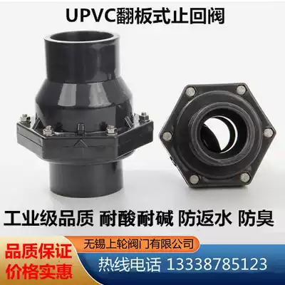 PVC check valve chemical UPVC check valve plastic check valve Basin kitchen 50 sewer anti-return water and anti-odor