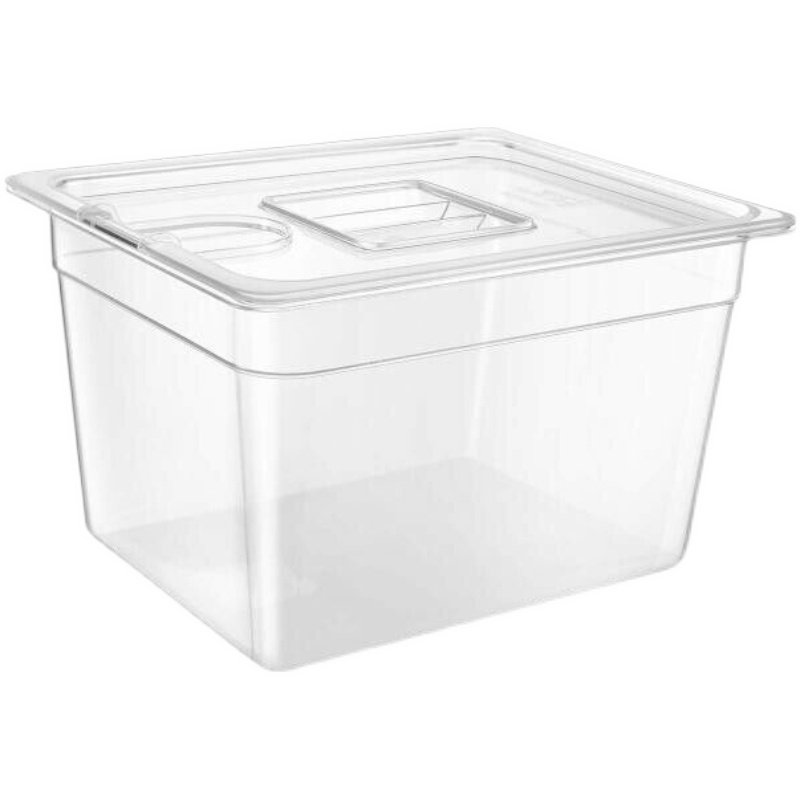 Low-Temperature Slow Cooker Ingredient Water Tank Container Water Bath Tray Shelf Transparent Pc Food-Grade Portion Tray Integrated Molding