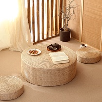 Grass-woven thickening bushel cushion on the ground floor Home Sitting Kneeling Cushion Day Style Tatami Round Sitting Mound Meditation Mat