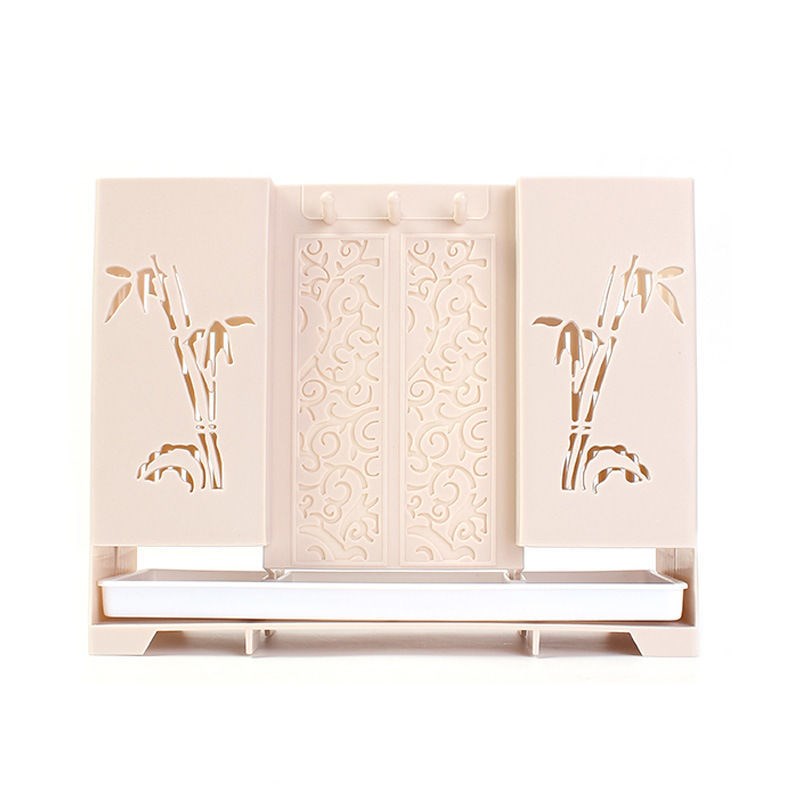 Tableware tube chopsticks free punching wall-mounted tableware cage drain multi-functional chopsticks chopsticks basket knife kitchen storage box