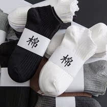 Antarctic cotton socks socks mens summer cotton socks trend sports solid color invisible boat socks sweat-absorbing and breathable